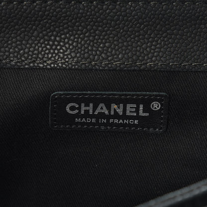 Chanel Iridescent Caviar Quilted Medium Lady Pearly Flap Black 7 of 11