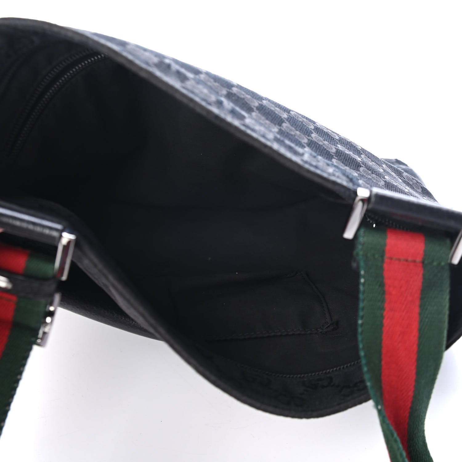 Gucci Monogram Signature Web Small Messenger Black 4 of 4