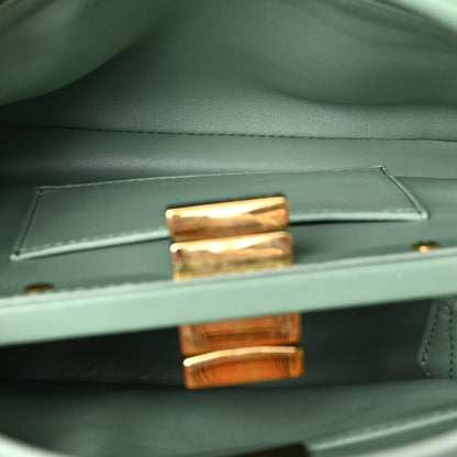 Fendi Nappa Mini Peekaboo Iconic Satchel Menta 5 of 8