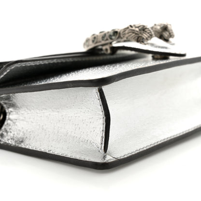 Gucci Metallic Calfskin Super Mini Dionysus Shoulder Bag Silver 8 of 10