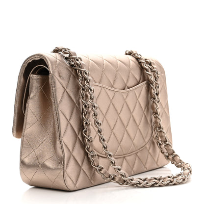 Chanel Metallic Lambskin Quilted Medium Double Flap Gold 2 of 11