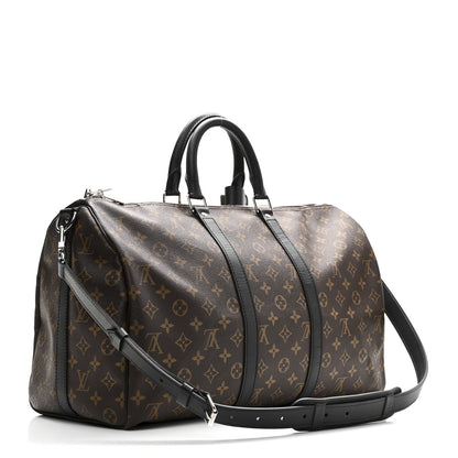 Louis Vuitton Monogram Macassar Keepall Bandouliere 45 2 of 10