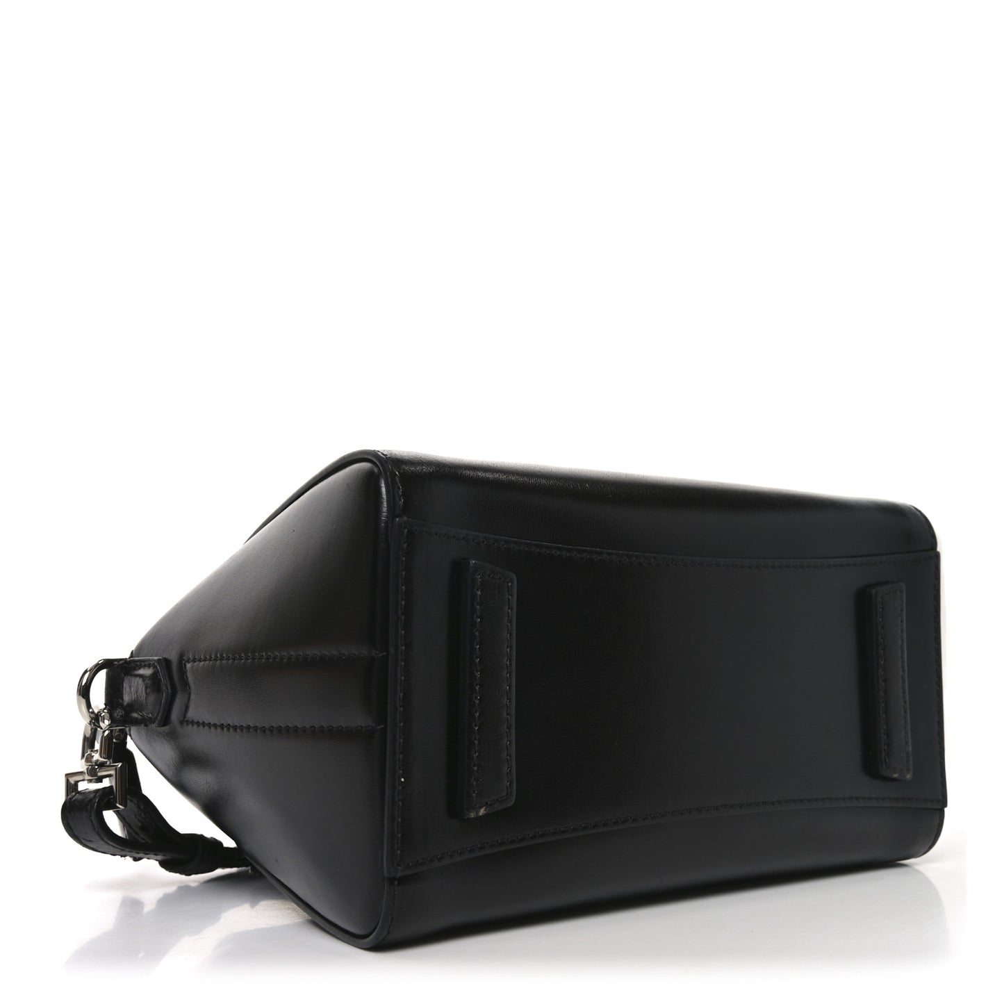 Shiny Lord Calfskin Mini Antigona Black