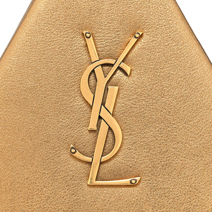 Saint Laurent Metallic Lambskin Pyramid Clutch Brome 8 of 12