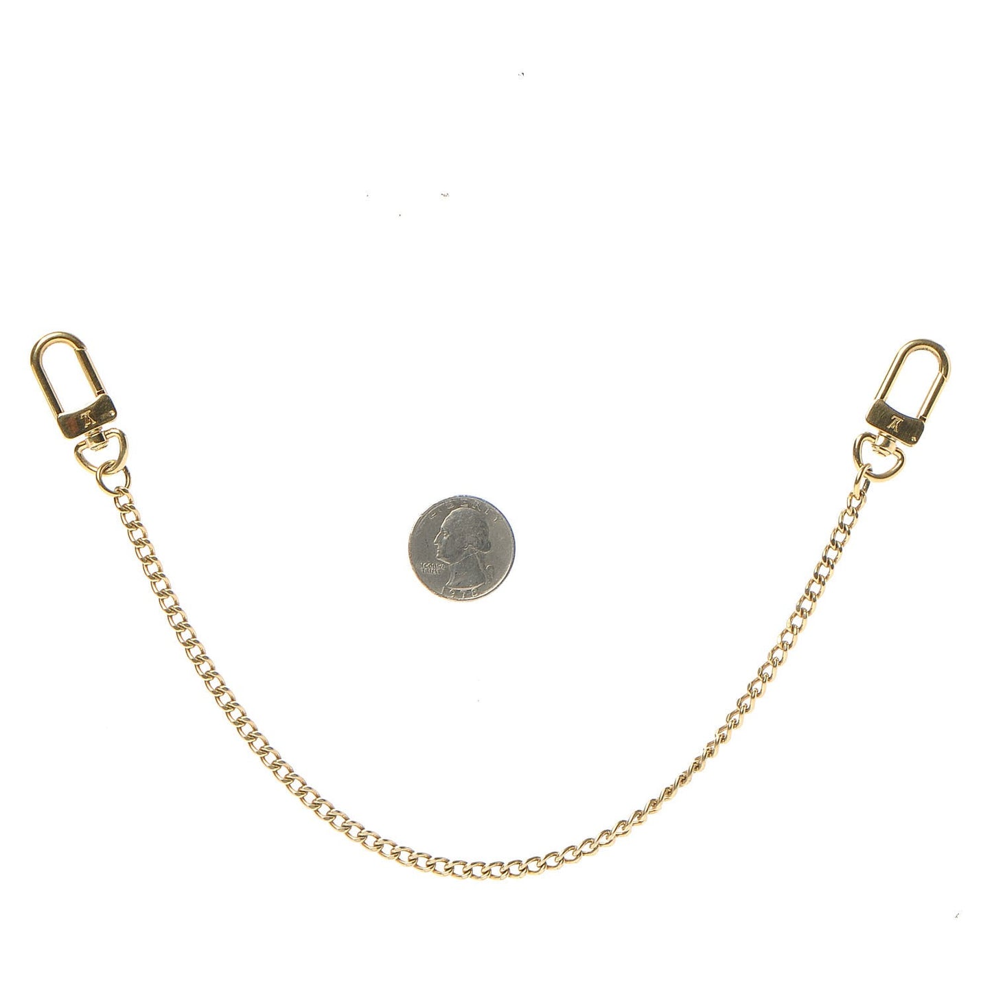 XL Pochette Extender Key Ring Chain Gold