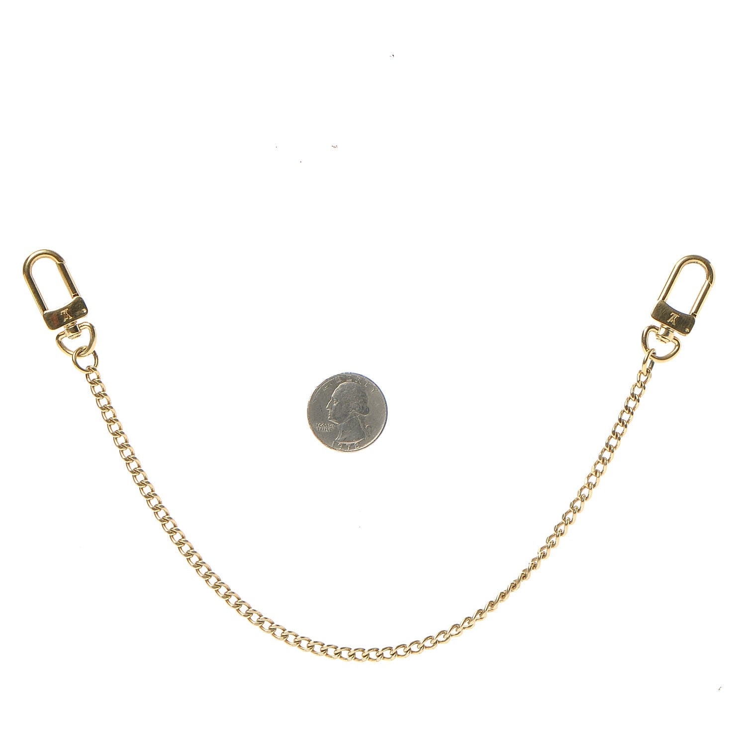 Louis Vuitton XL Pochette Extender Key Ring Chain Gold 2 of 3