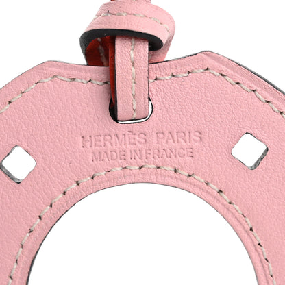 Hermes Swift Paddock Horseshoe Bag Charm Rose Sakura Vermillion 3 of 3