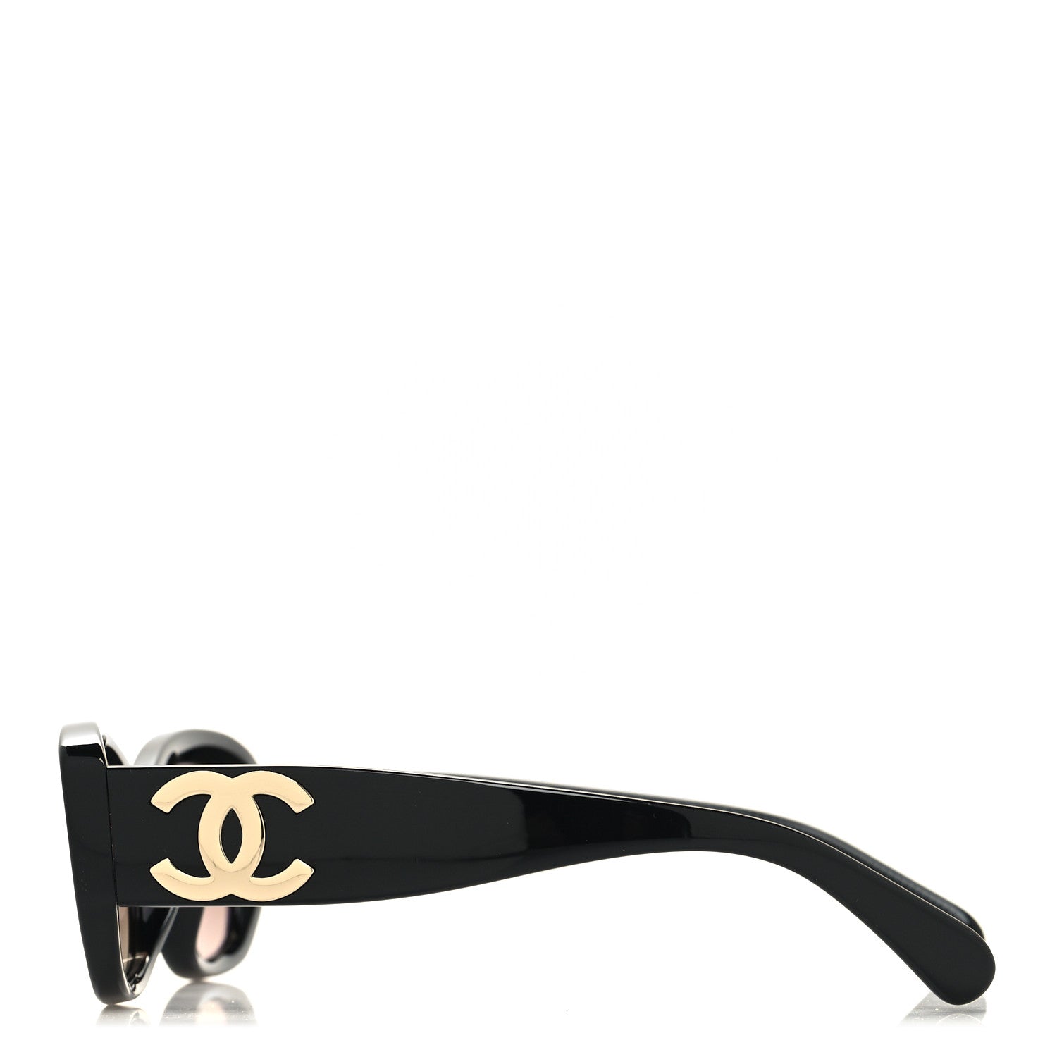 Chanel Acetate Rectangle Sunglasses 5493 Black 3 of 7