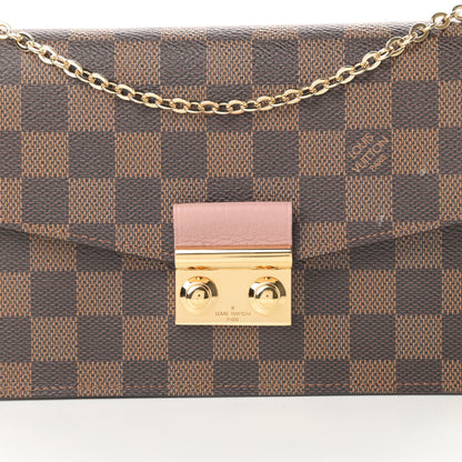 Louis Vuitton Damier Ebene Croisette Chain Wallet Magnolia 8 of 14