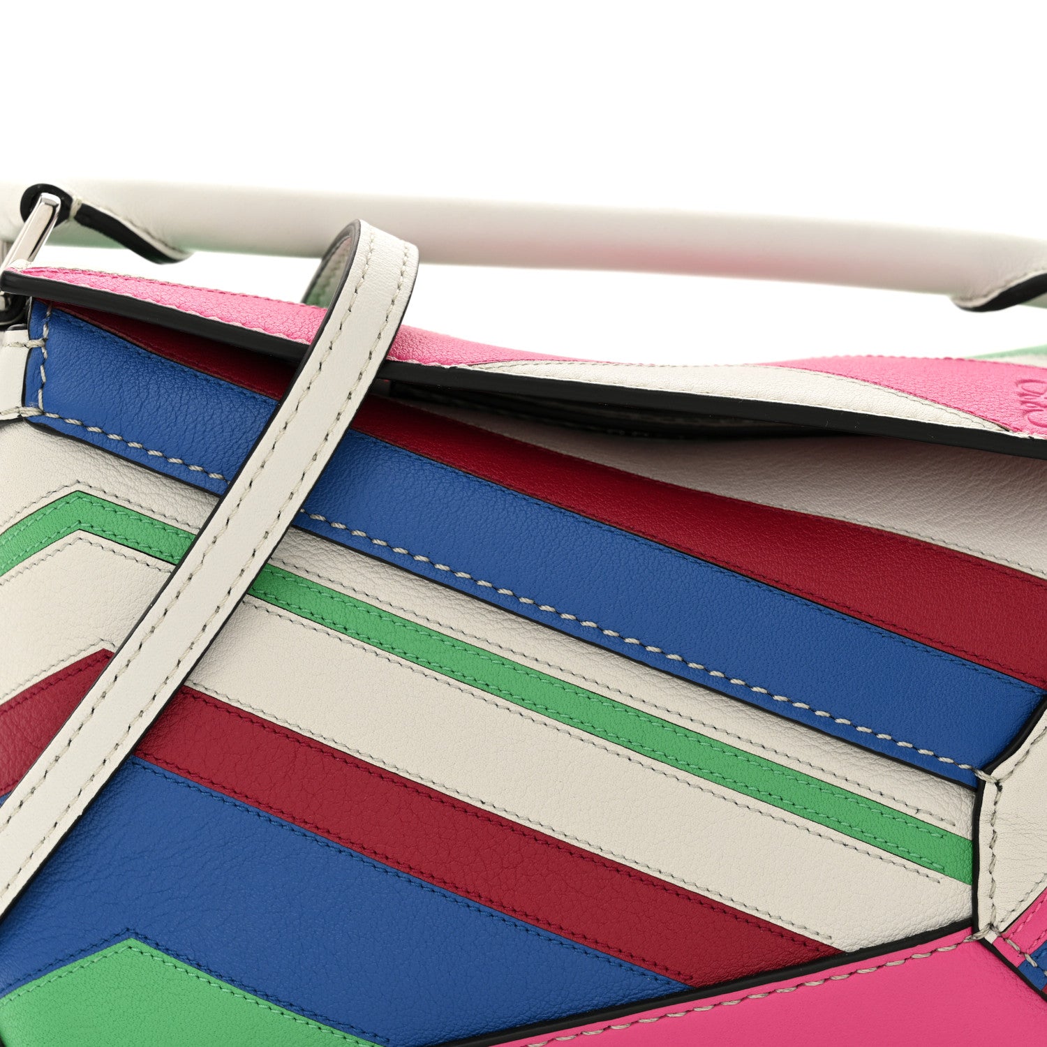Loewe Calfskin Mini Puzzle Edge Bag Grey Multicolor 7 of 9