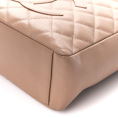 Chanel Caviar Quilted Petit Shopping Tote PST Beige 11 of 13