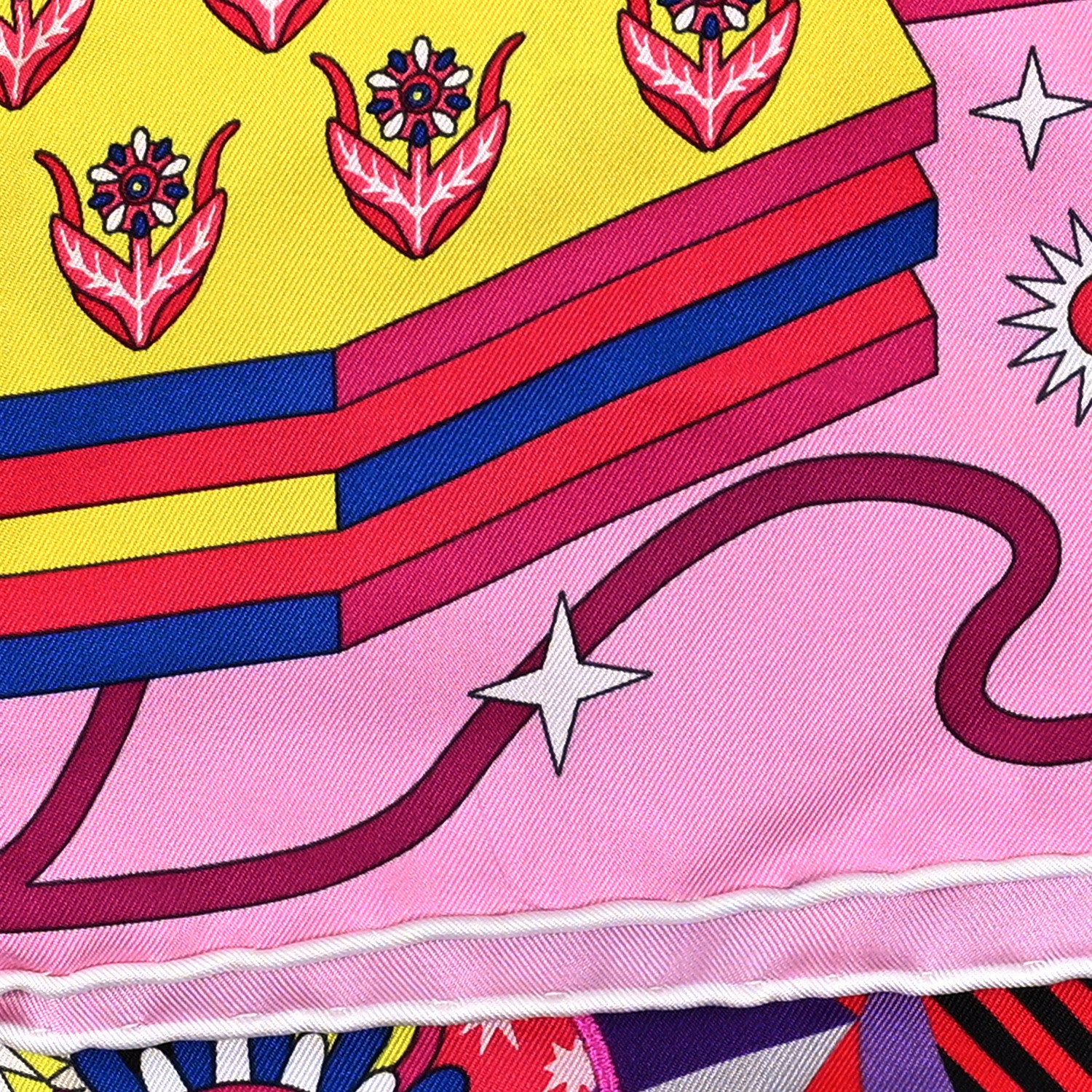 Hermes Silk Woof Woof Scarf 90 Rose 4 of 4