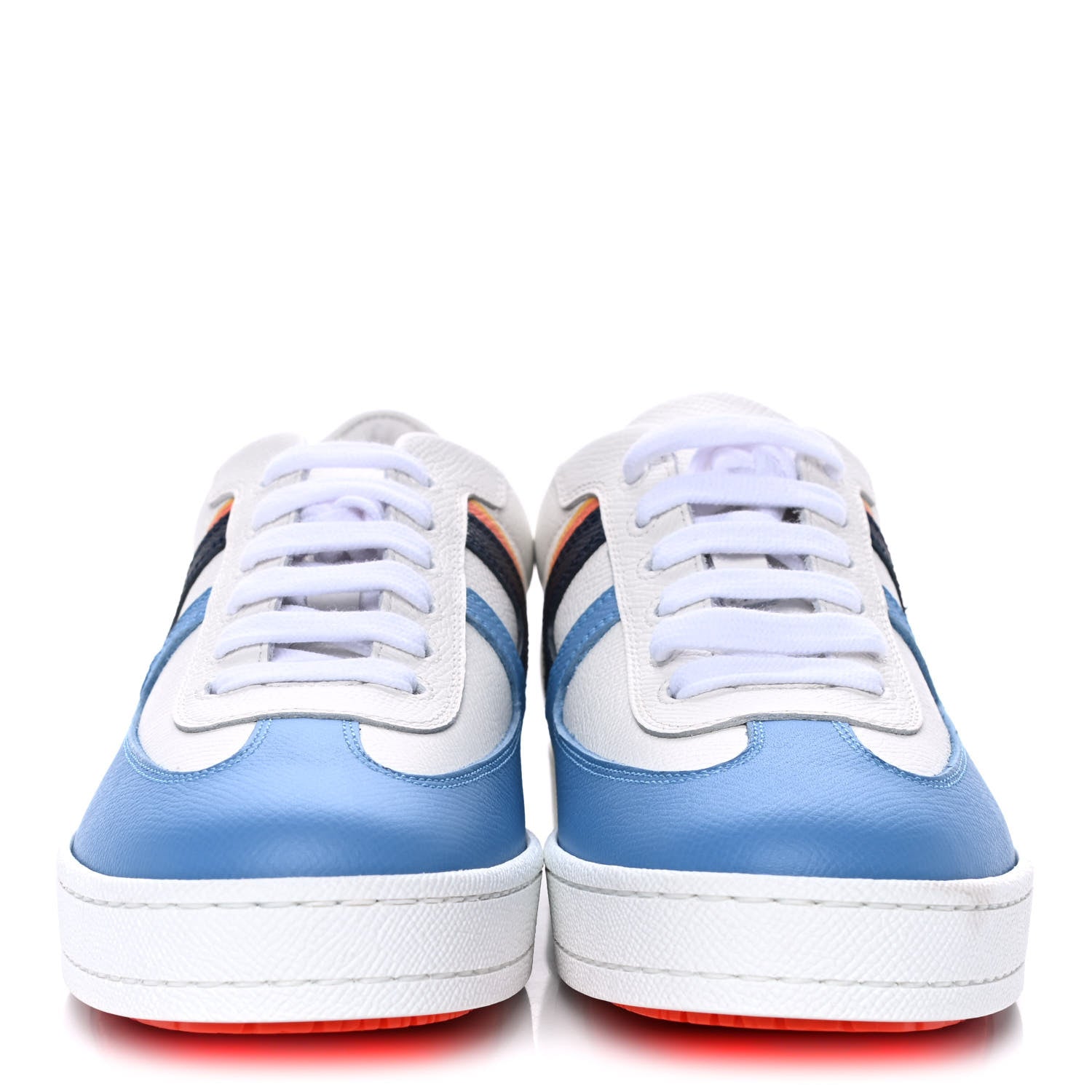 Hermes Epsom Womens Boomerang Sneakers 36 Bleu Allure Multicolor 2 of 11