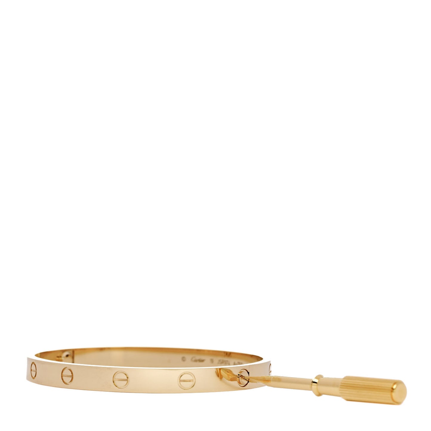 18K Yellow Gold LOVE Bracelet 19