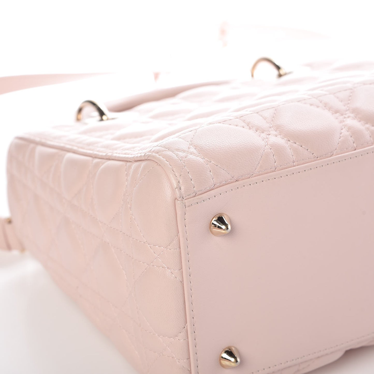 Lambskin Cannage Medium Lady Dior Light Pink