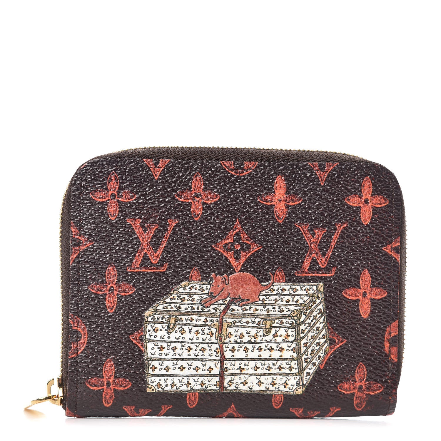 Louis Vuitton Catogram Zippy Coin Purse Marron 1 of 8