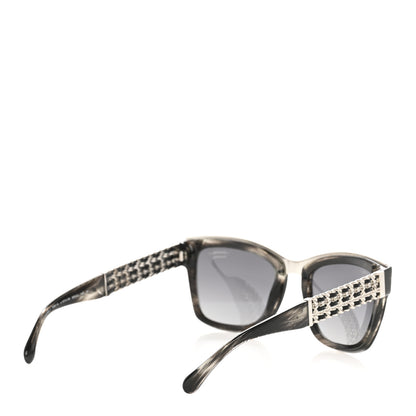 Chanel Acetate Lambskin Chain Sunglasses 5362-Q Black 4 of 9