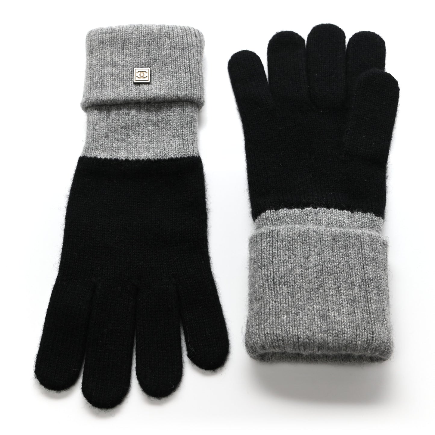 Cashmere CC Gloves Black Grey