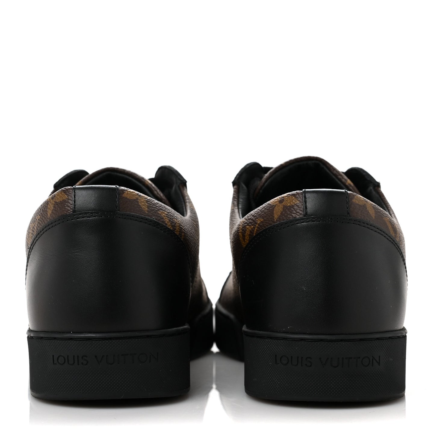 Calfskin Monogram Mens Luxembourg Sneakers 6 Black