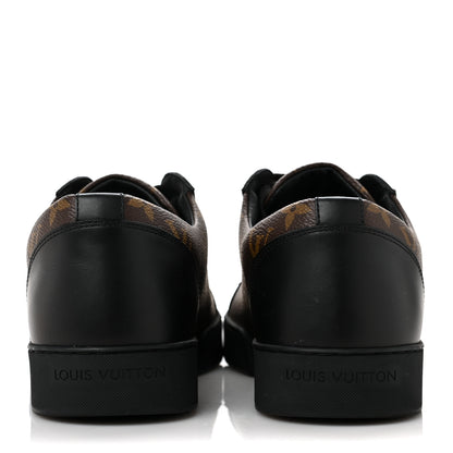 Louis Vuitton Calfskin Monogram Mens Luxembourg Sneakers 6 Black 5 of 8