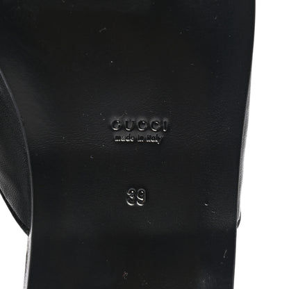 Gucci X MLB Lambskin NY Yankees Embroidered Womens GG Slippers 39 Black 6 of 9