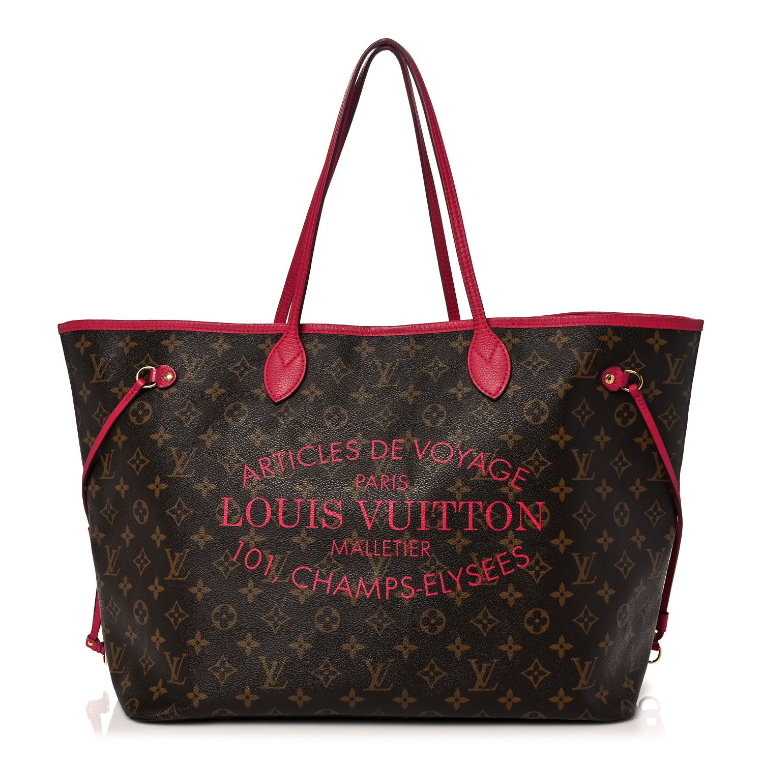 Louis Vuitton Monogram Articles de Voyage Ikat Neverfull GM Rose Indien 1 of 28