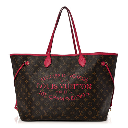 Louis Vuitton Monogram Articles de Voyage Ikat Neverfull GM Rose Indien 1 of 28