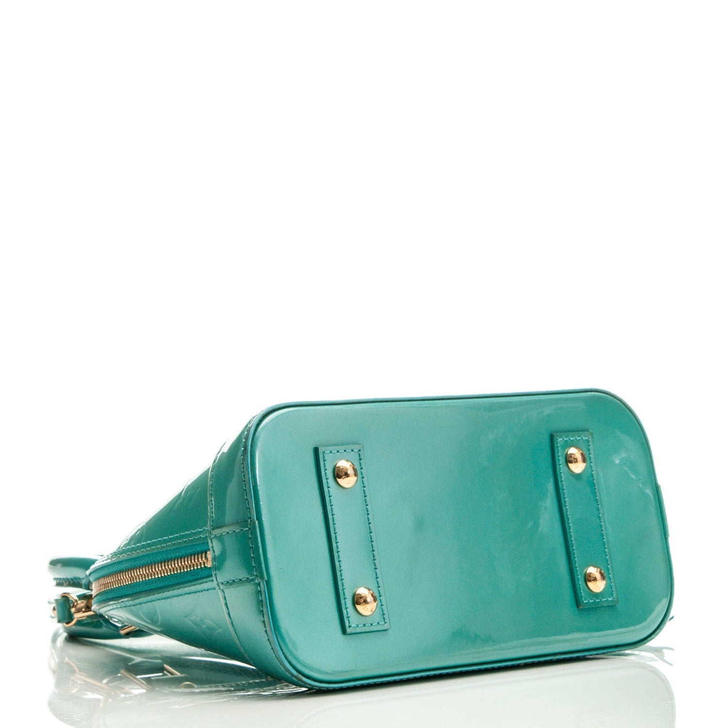 Louis Vuitton Vernis Alma BB Blue Lagon 4 of 8