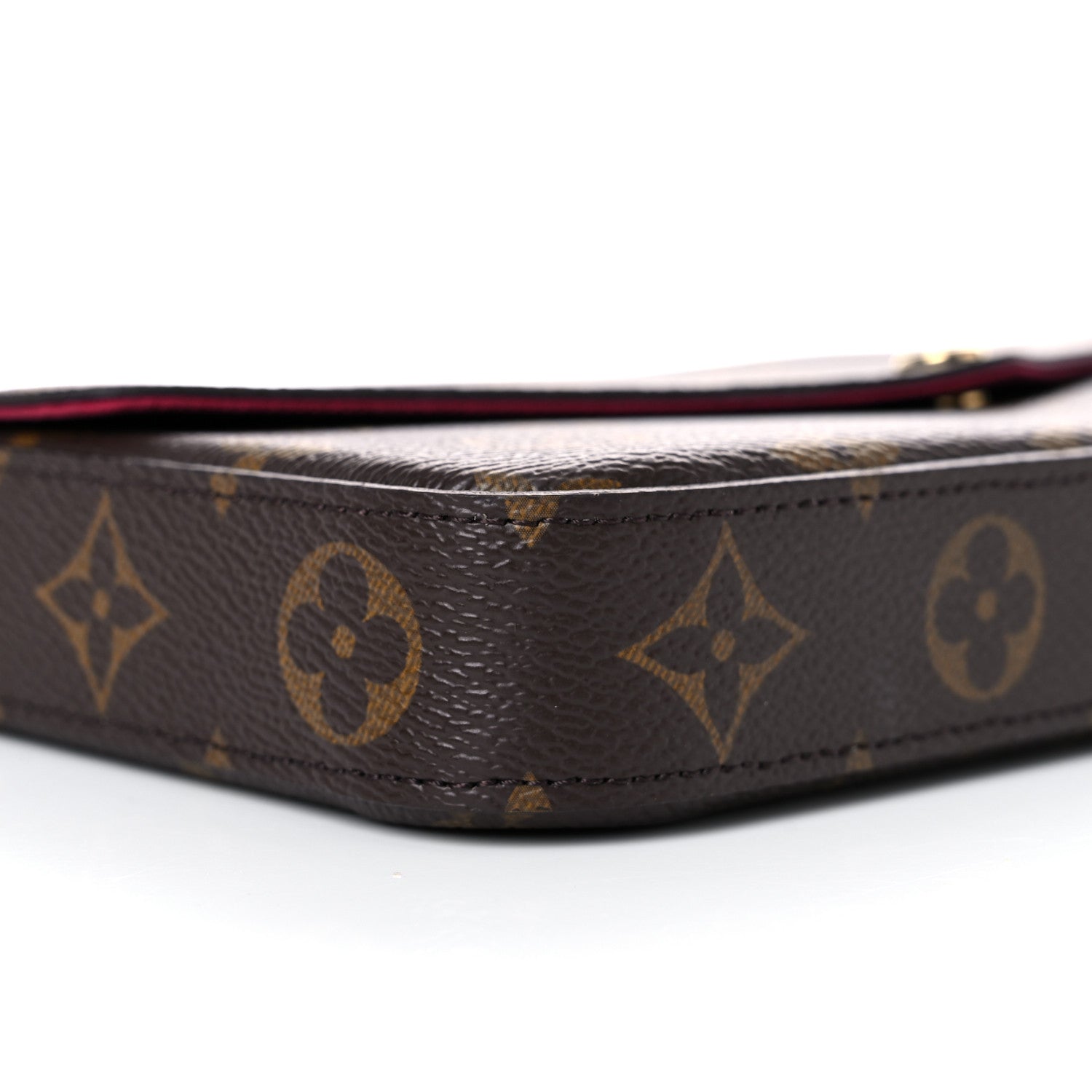 Louis Vuitton Monogram Pochette Felicie Chain Wallet Fuchsia 9 of 10