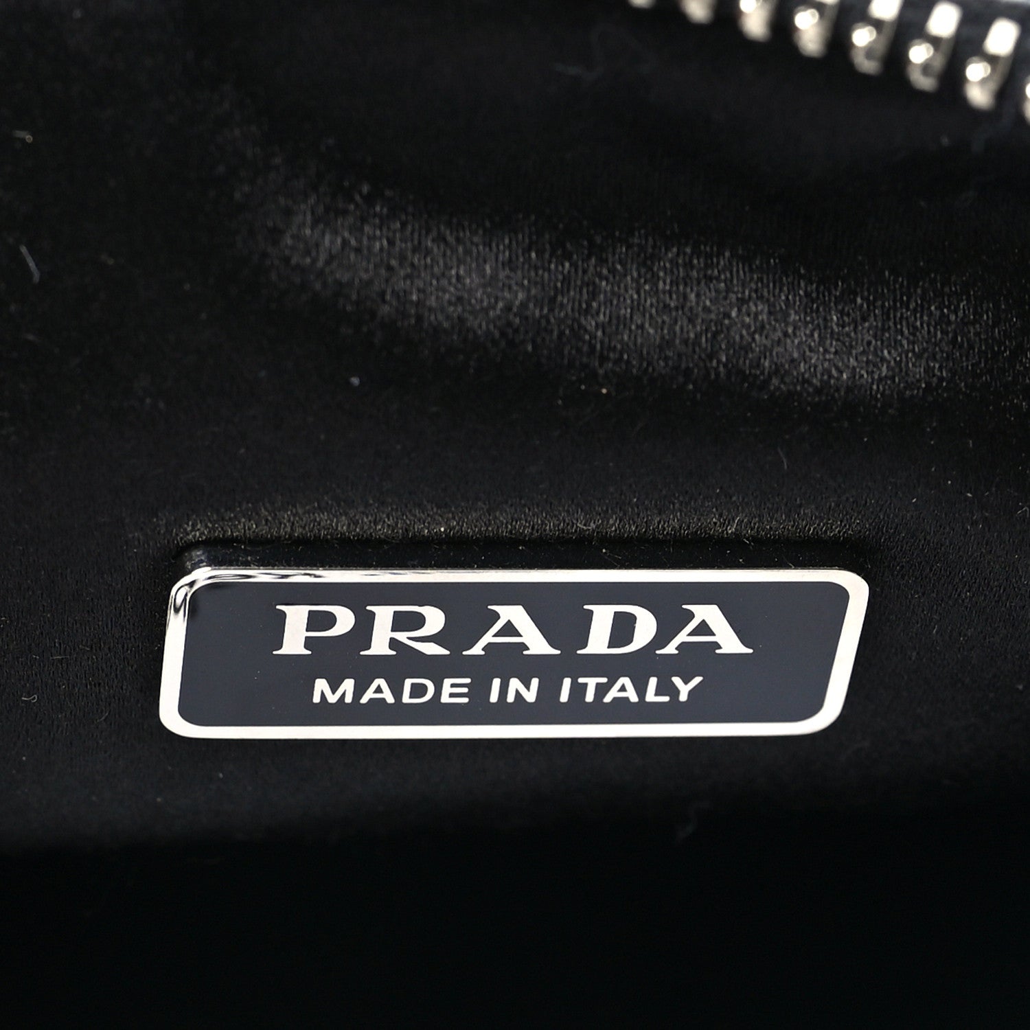 Prada Satin Crystal Triangle Pouch Cristal 6 of 9