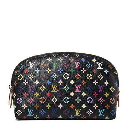 Louis Vuitton Monogram Multicolor Cosmetic Pouch Black Grenade 1 of 6