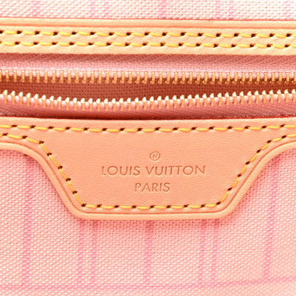 Louis Vuitton Damier Azur Neo Neverfull MM Rose Ballerine 6 of 9