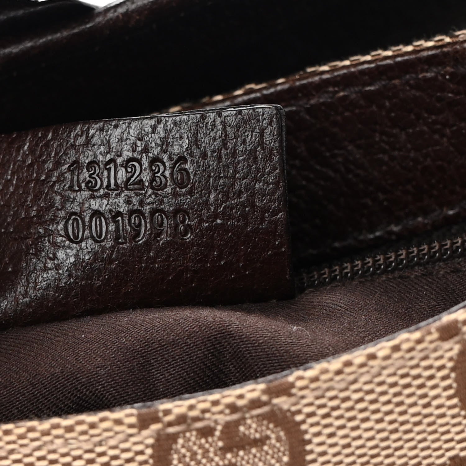 Gucci Monogram Waist Pouch Bag Dark Brown 7 of 11