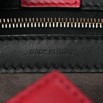 Fendi Vitello Century F is Fendi FF 1974 Embossed Small Runaway Satchel Black Maya 7 of 14