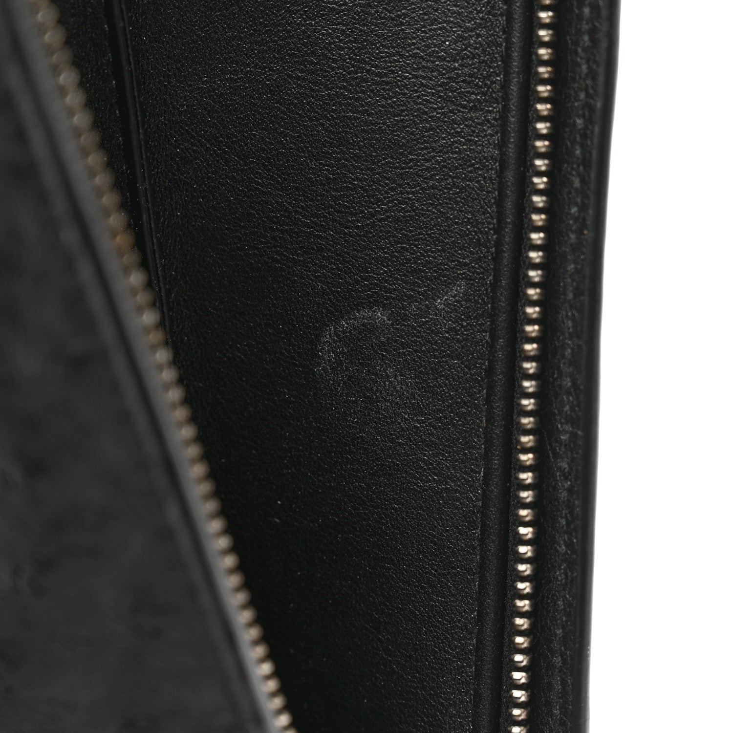 Bottega Veneta Ostrich Document Case Black 7 of 9