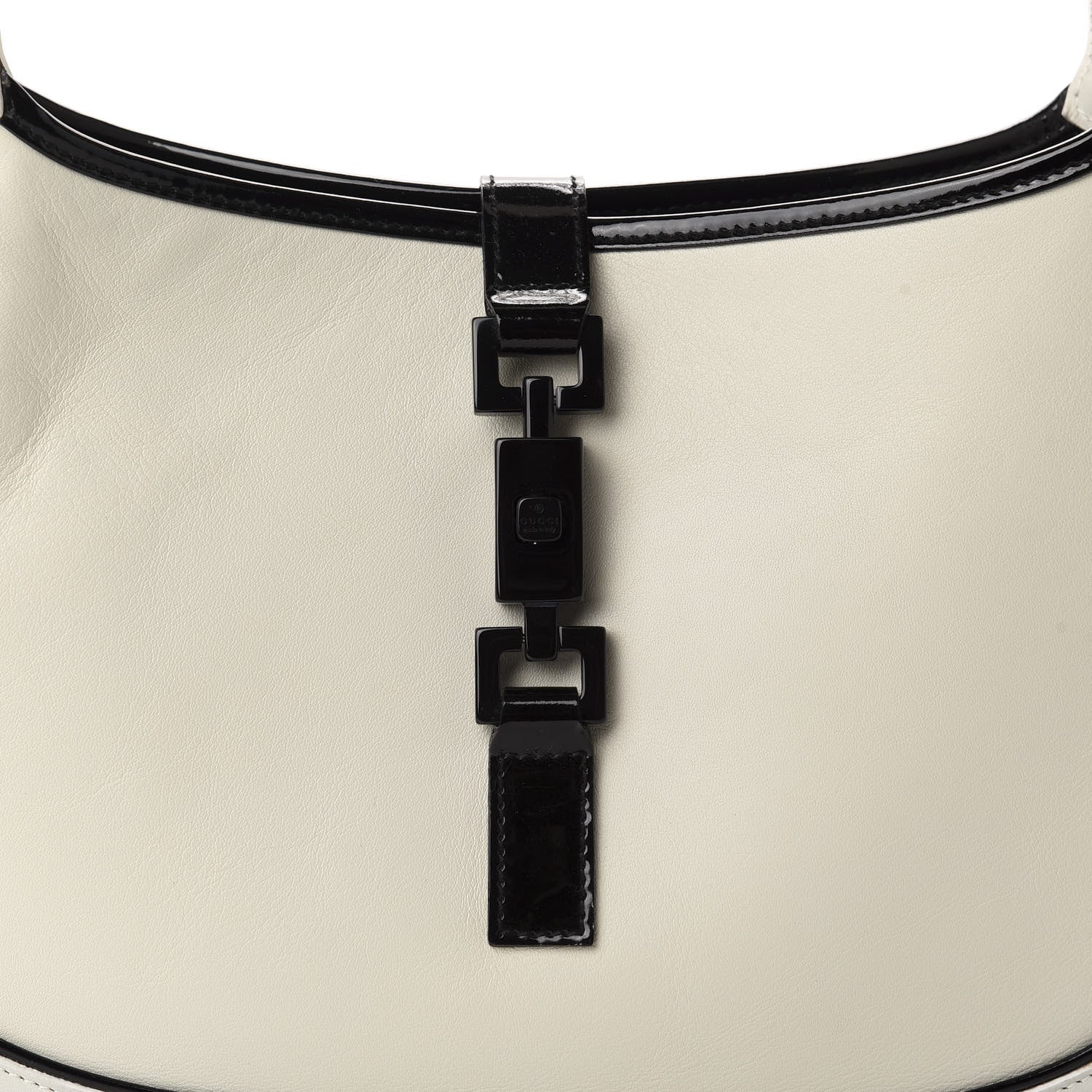 Gucci Calfskin Jackie O Hobo White Black 13 of 13