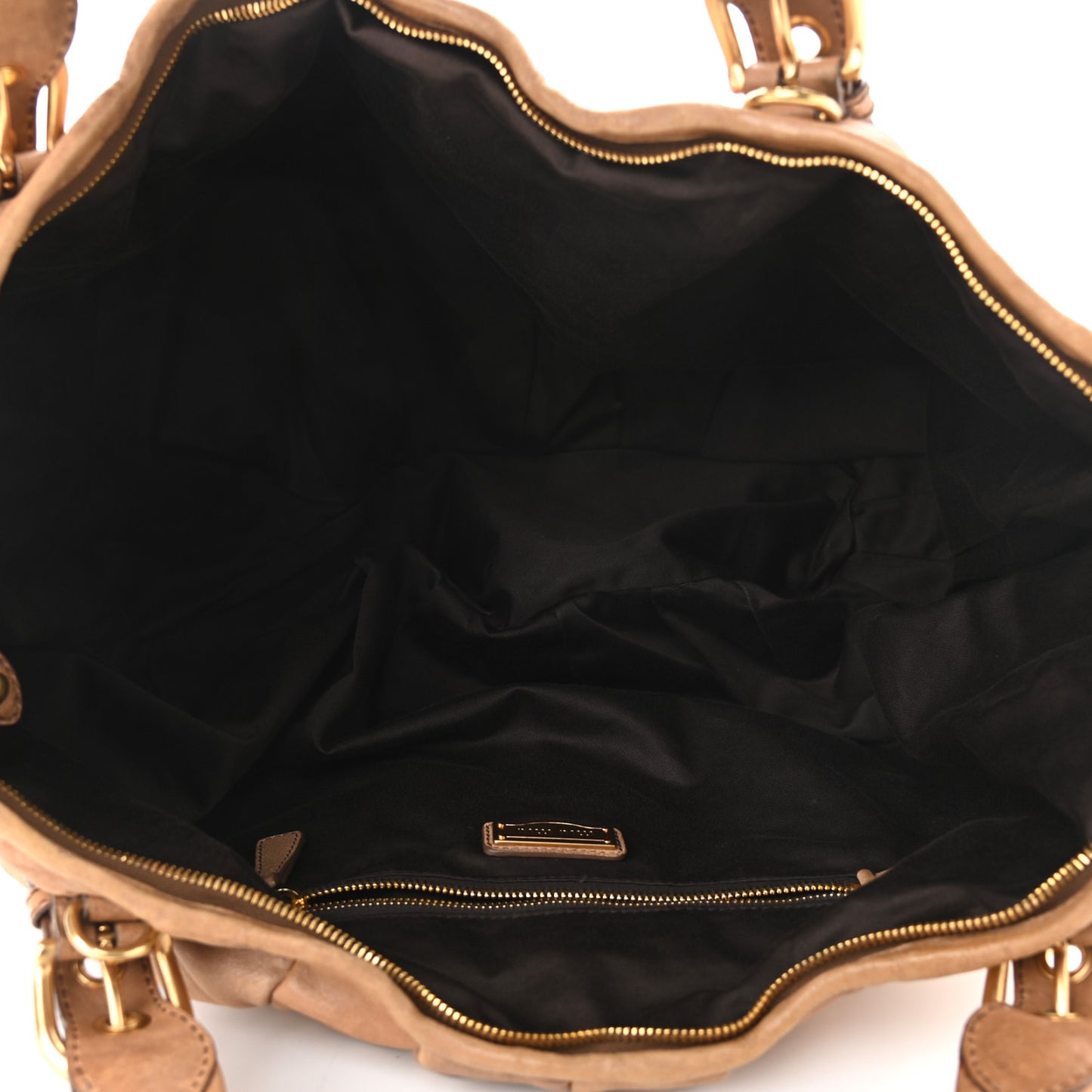 Nappa Large Patchwork Tote Cammello