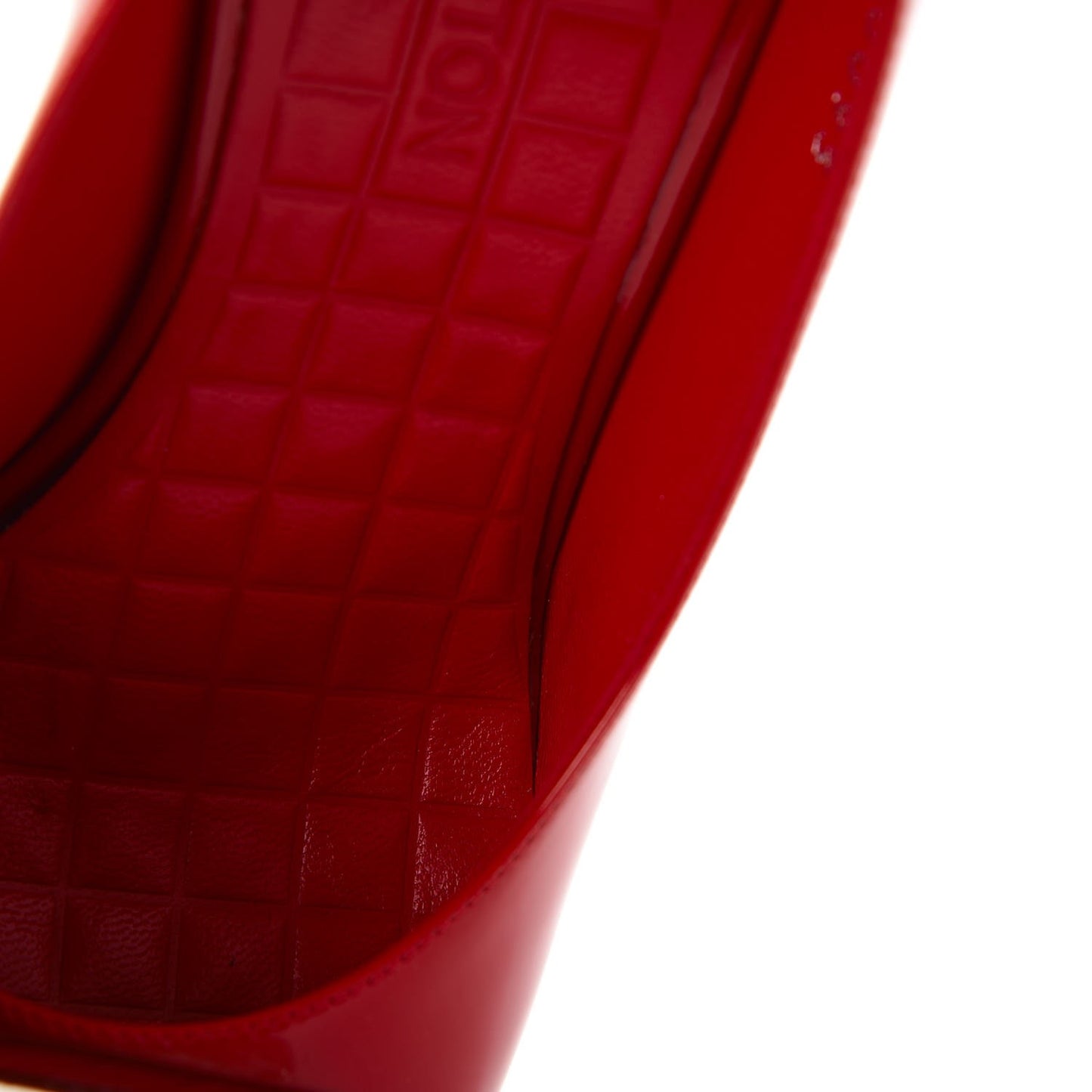 Patent Pumps 38.5 Red Silver