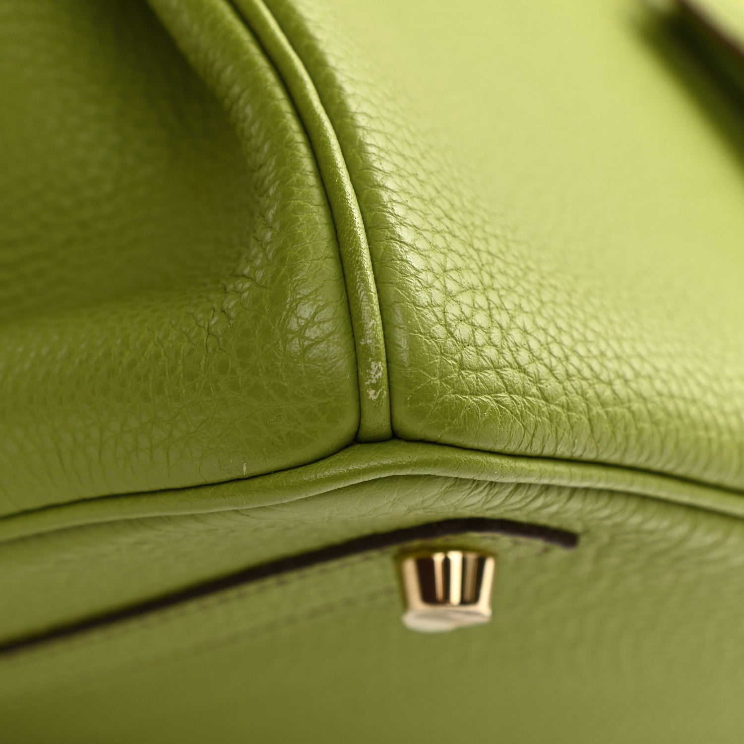 Hermes Togo Birkin 30 Vert Anis 13 of 14