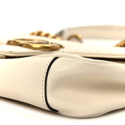 Gucci Calfskin Matelasse Mini GG Marmont Shoulder Bag White 11 of 12
