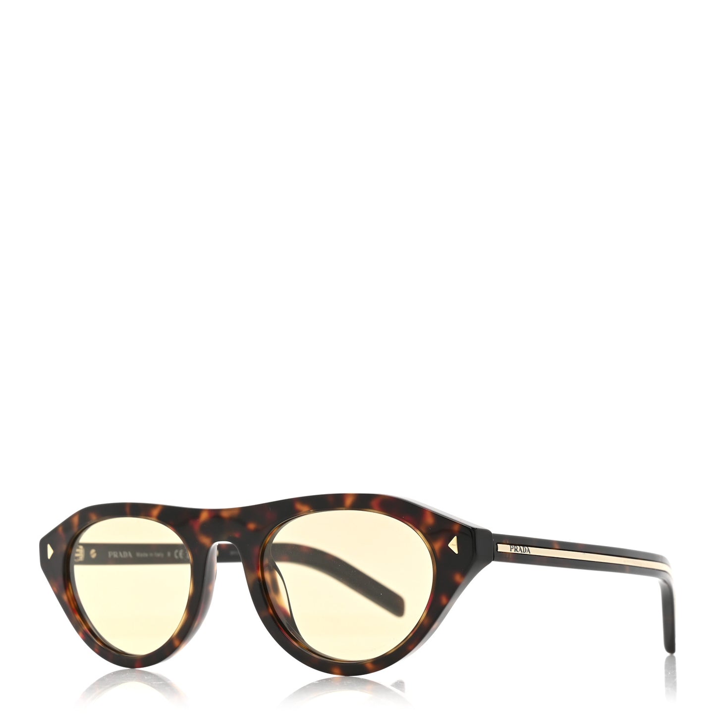 Acetate Iconic Metal Plaque Sunglasses SPR B15 Chamomile