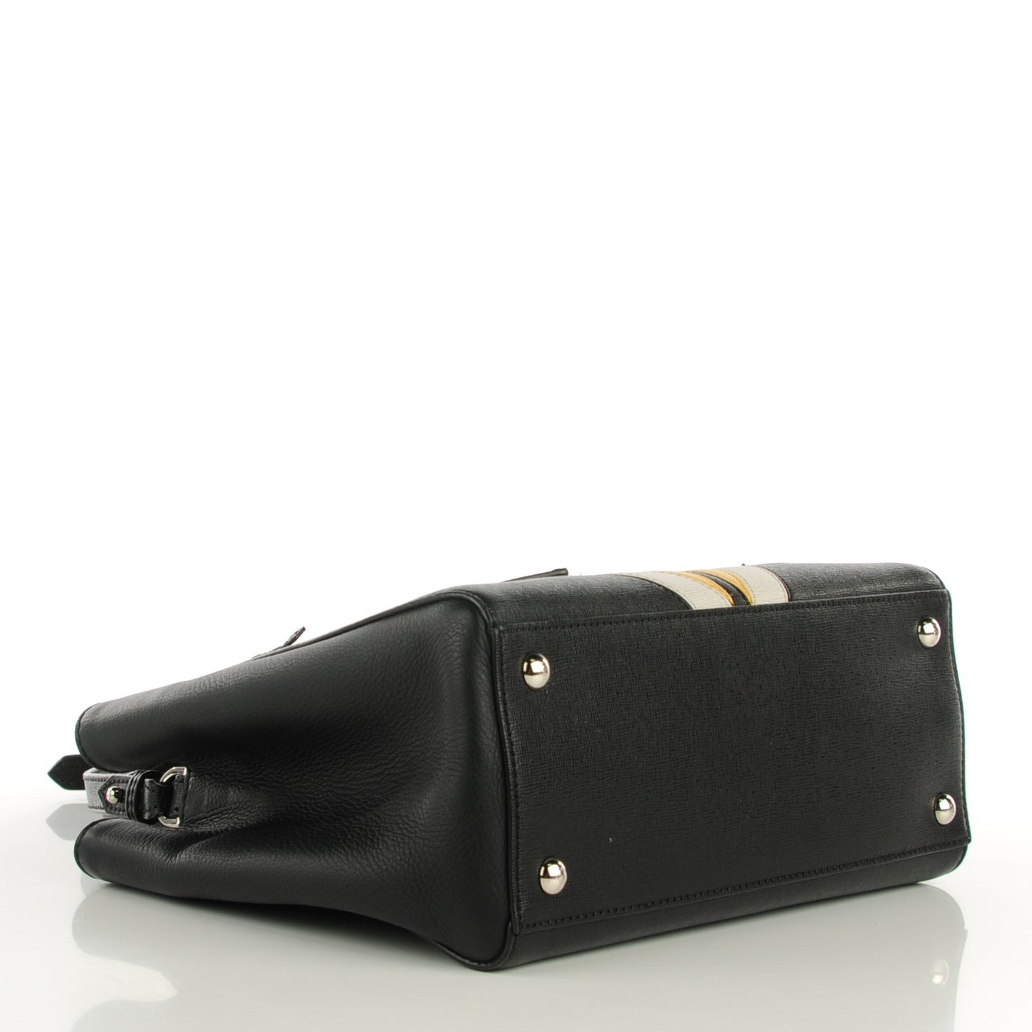 Saffiano Monster Colorblock Petite 2Jours Tote Black