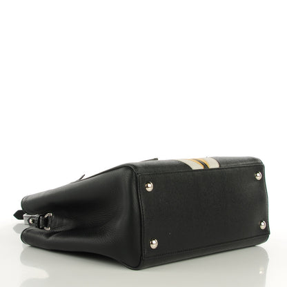 Fendi Saffiano Monster Colorblock Petite 2Jours Tote Black 6 of 11