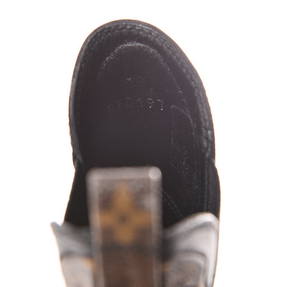 Louis Vuitton Calfskin Monogram Fireball Ankle Boots 36 Black 8 of 8