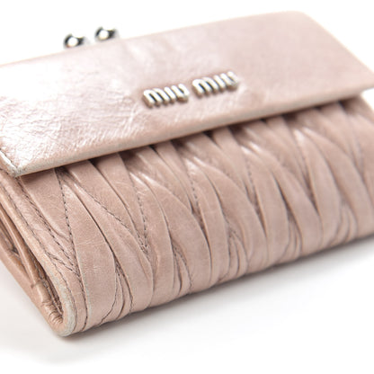 Miu Miu Nappa Matelasse Lux Flap Wallet Mughetto 13 of 15