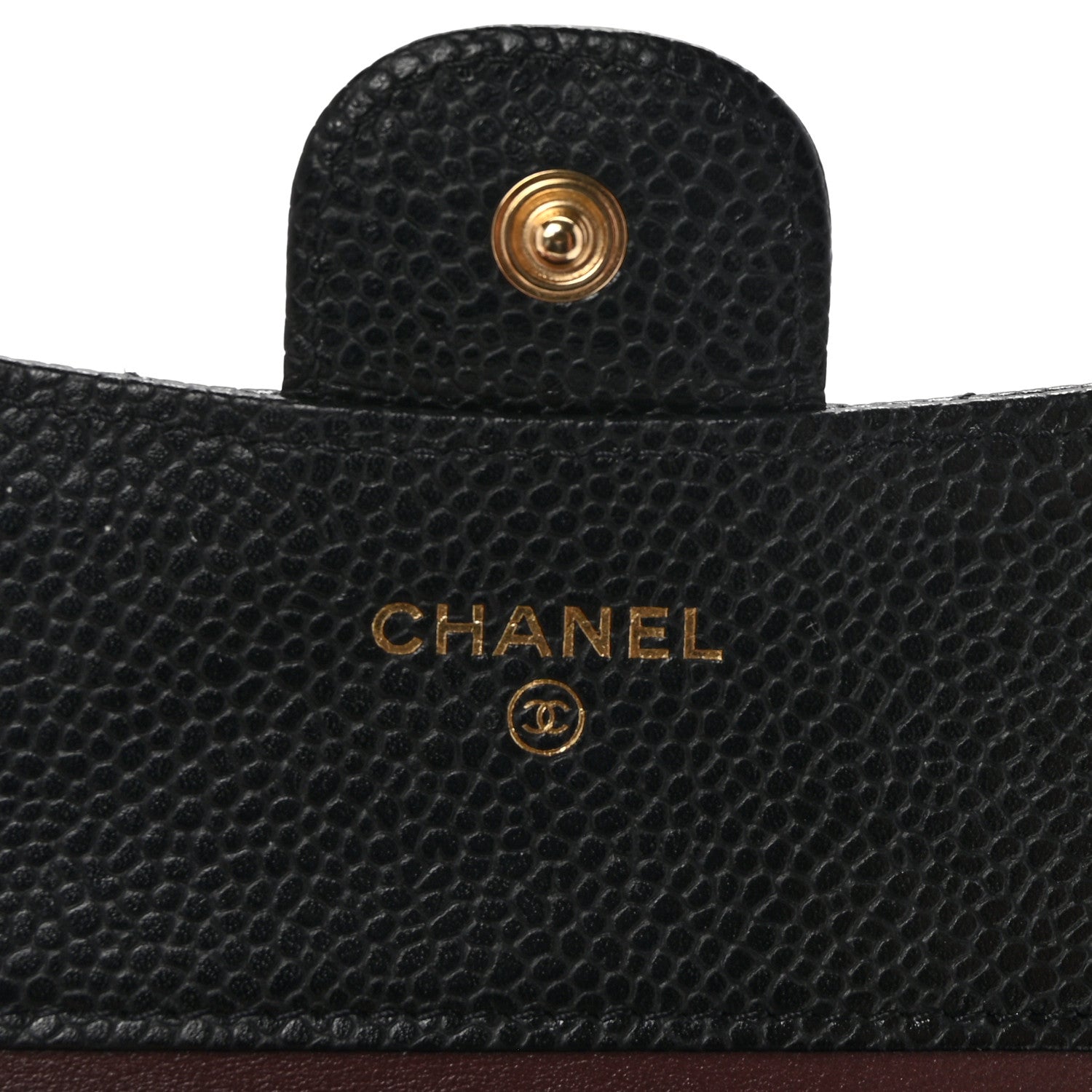 Chanel Caviar Quilted Compact Flap Wallet Black 6 of 9