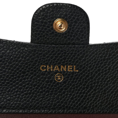Chanel Caviar Quilted Compact Flap Wallet Black 6 of 9