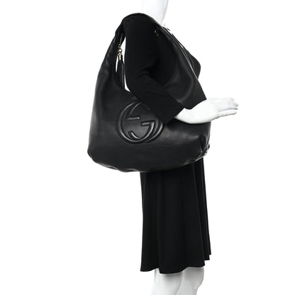 Gucci Pebbled Calfskin Soho Hobo Black 2 of 11