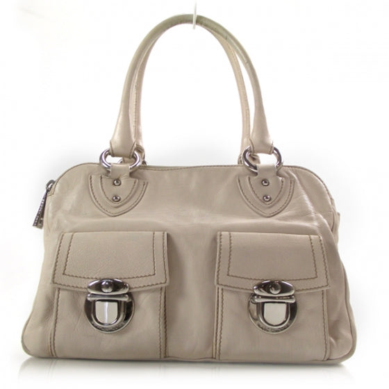 Leather Blake Satchel Ivory