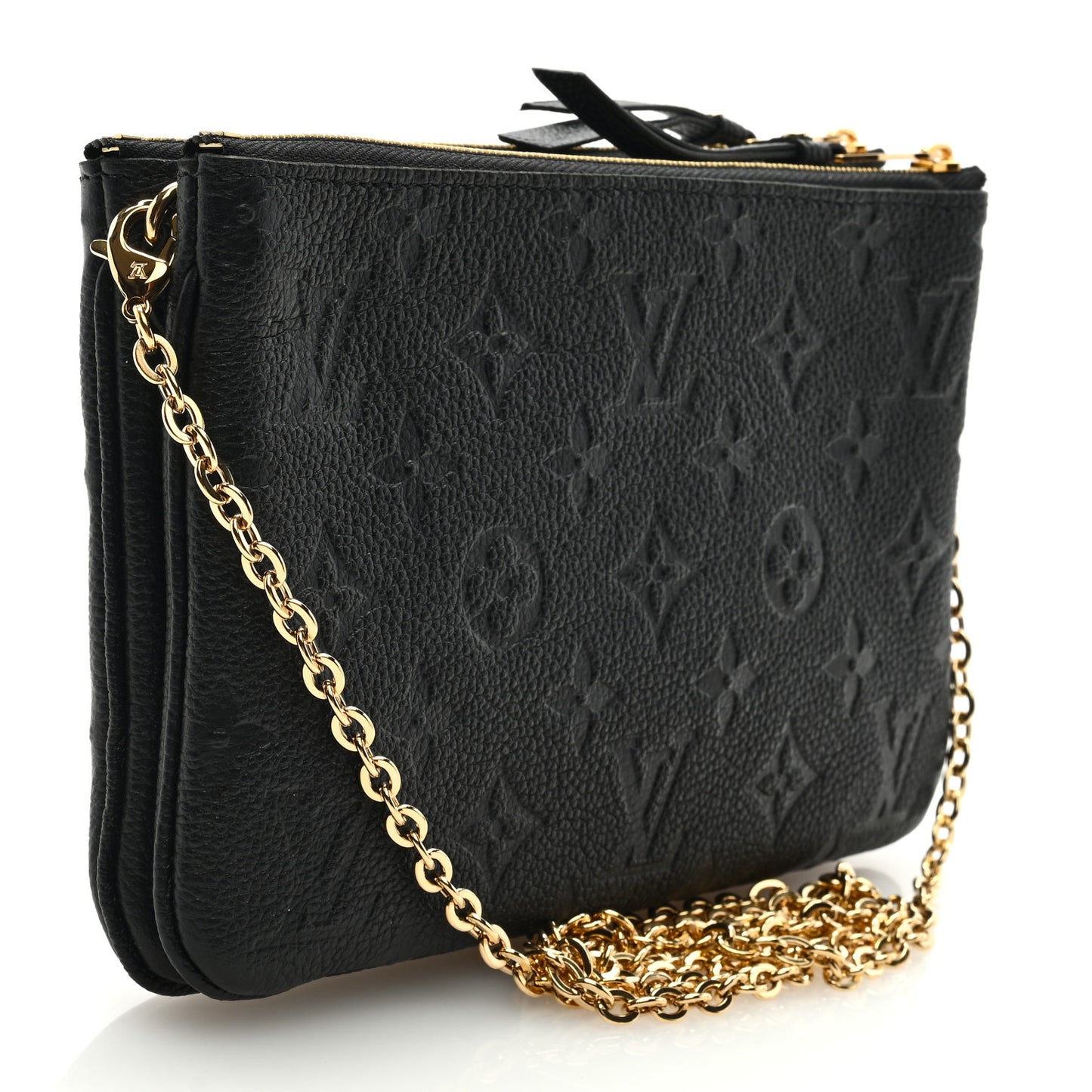 Empreinte Double Zip Pochette Black